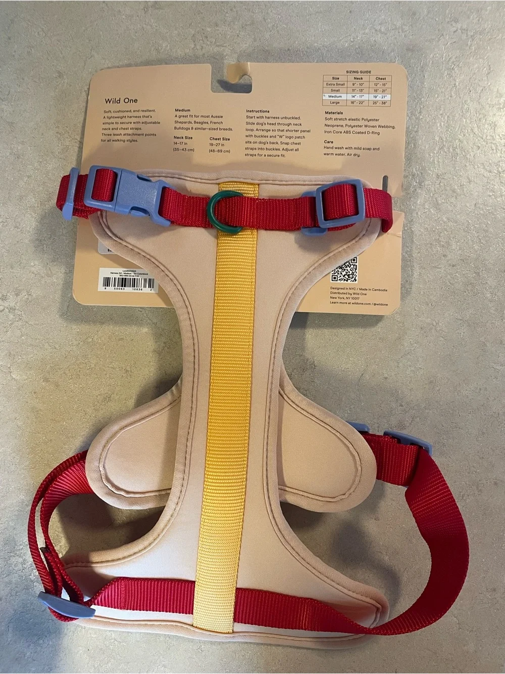 Wild One Retro Dog Harness - Medium
